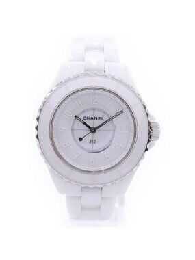 Chanel J12 Phantom White Dial Cexss Quartz Ceramic Stainless Steel Watch